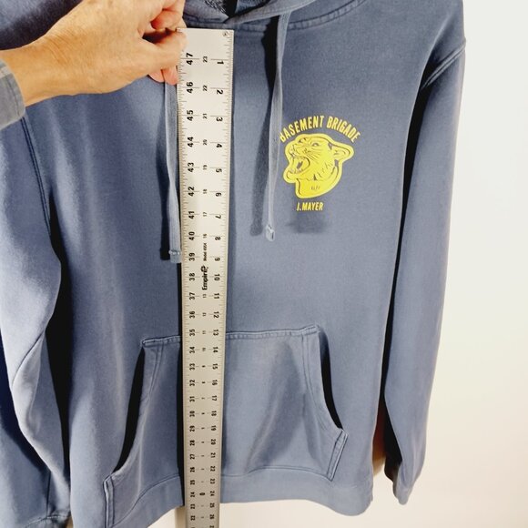 John Mayer Rare Basement Brigade Hooded Sweatshirt Blue/Gray Small, Fairfield CT - Picture 15 of 16